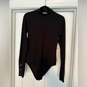 Zara Black Long Sleeve Bodysuit
